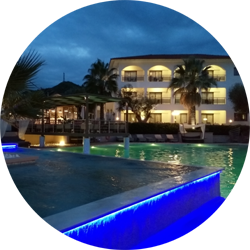 flegra palace hotel kassandra halkidiki greece europe travel night pool